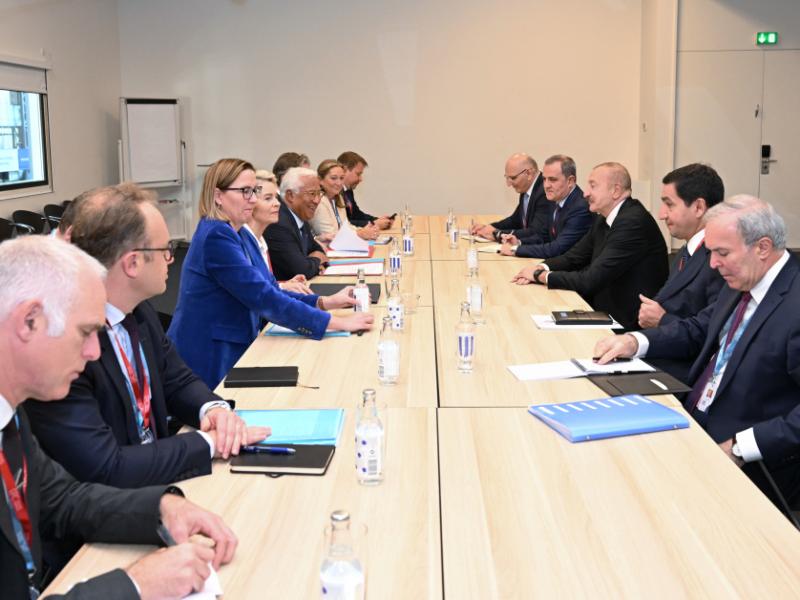 Kopenhagendə Prezident İlham Əliyevin Avropa İttifaqı Şurasının Prezidenti və Avropa Komissiyasının Prezidenti ilə görüşü olub