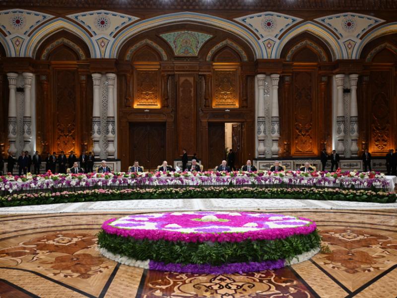 President Ilham Aliyev attended official banquet in honor of CIS heads of state in Dushanbe