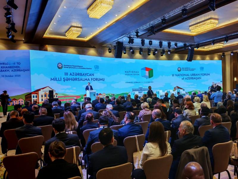 Xankəndi şəhərində III Azərbaycan Milli Şəhərsalma Forumunun açılış mərasimi keçirilib