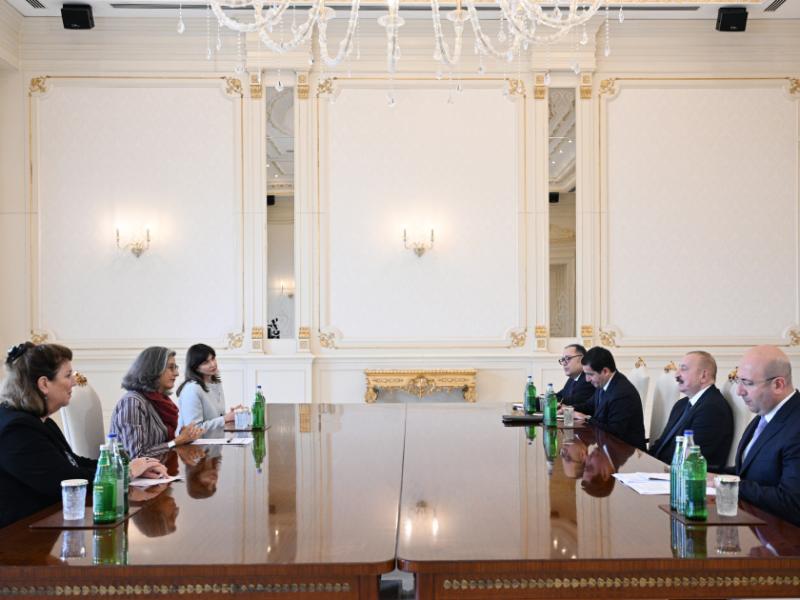 President Ilham Aliyev received Executive Director of UN Human Settlements Programme