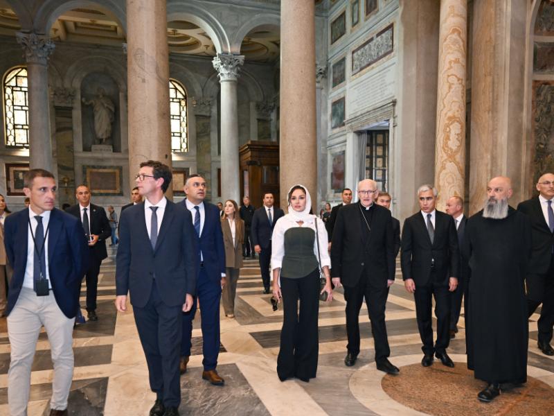 First Vice-President of Azerbaijan inspected restoration progress at Basilica of Saint Paul Outside the Walls in the Vatican