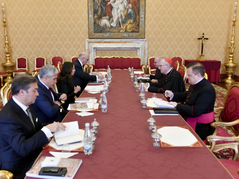 First Vice-President of Azerbaijan Mehriban Aliyeva met with Vatican’s Secretary of State
