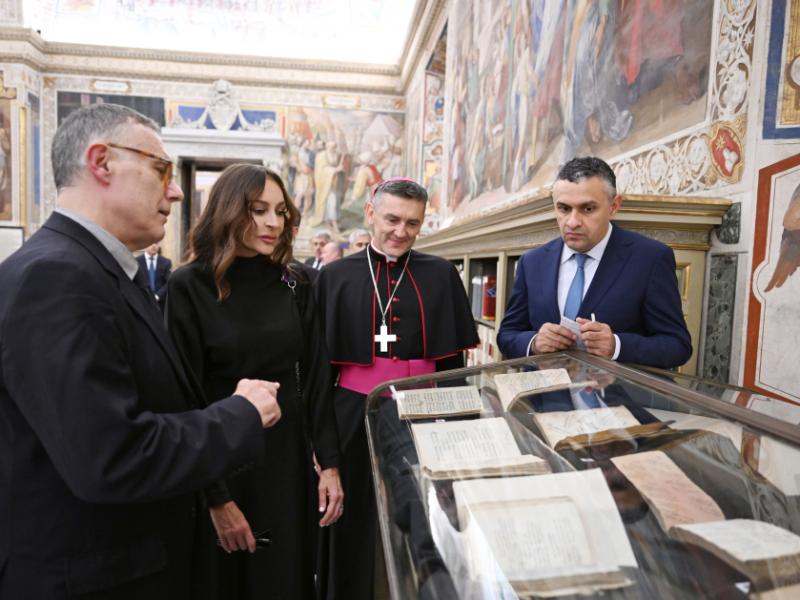 First Vice-President of Azerbaijan Mehriban Aliyeva visited Vatican Apostolic Library