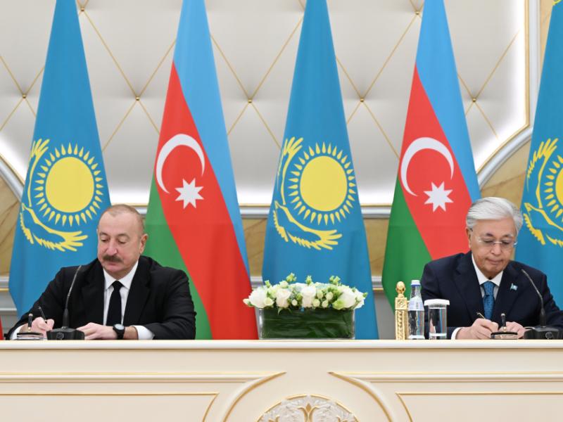 Azerbaijan-Kazakhstan documents exchanged