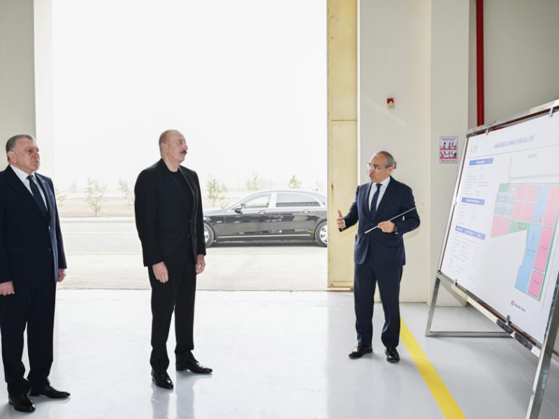 President Ilham Aliyev visited agrochemical production facility in Sabirabad