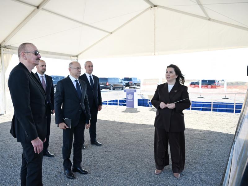 President Ilham Aliyev laid foundation stone for “Shams” and “Ufug” Solar Power Plants in Shahvalli village of Jabrayil district