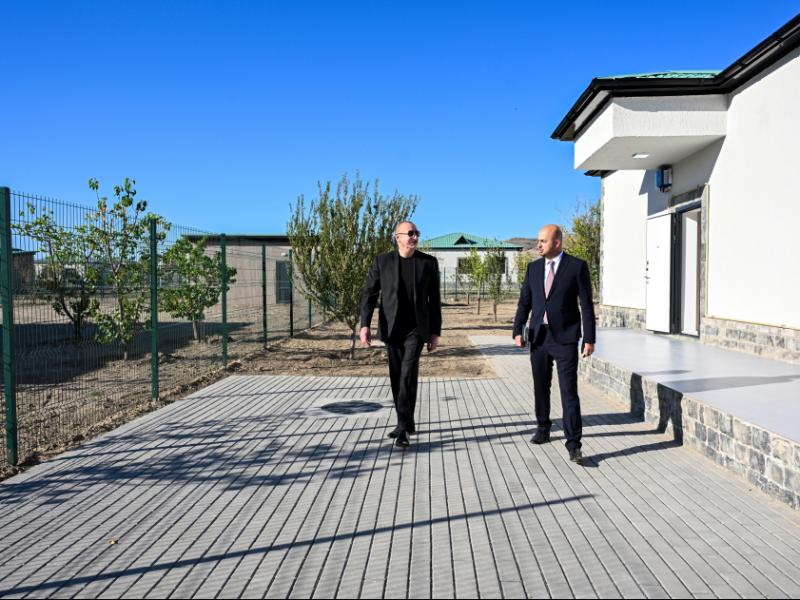 President Ilham Aliyev inspected progress of second phase of Aghali village and attended opening of Mammadbayli village in Zangilan district