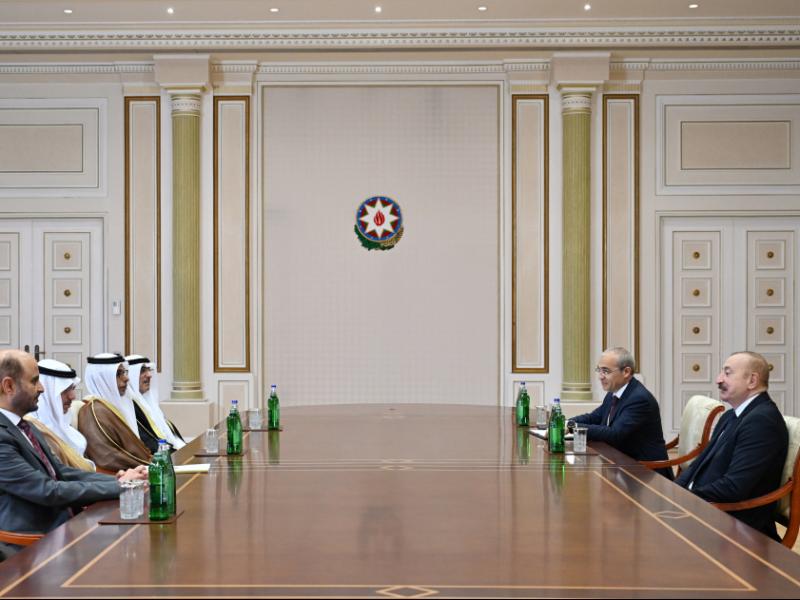 Президент Ильхам Алиев принял делегацию руководящих лиц структур-членов Арабской координационной группы