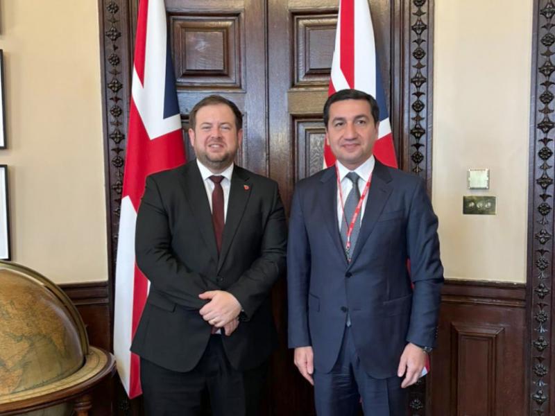 Assistant to President of Azerbaijan meets with UK Minister of State