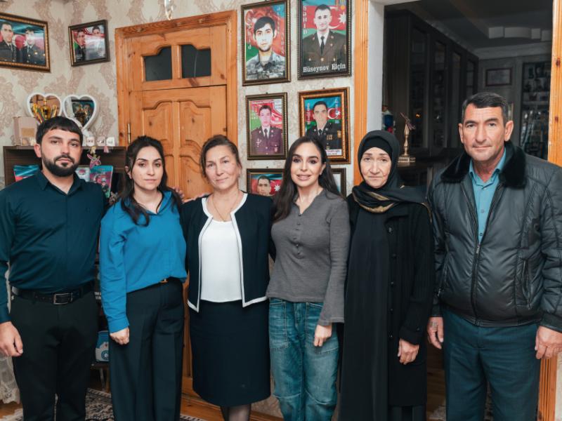 Leyla Əliyeva Mingəçevirdə şəhid ailəsini ziyarət edib, bir sıra sosial müəssisələrlə tanış olub