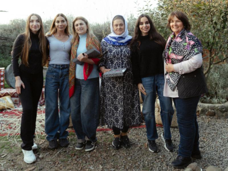 Leyla Əliyeva, Arzu Əliyeva və Alena Əliyeva Lənkəranda fermer təsərrüfatı ilə tanış olublar