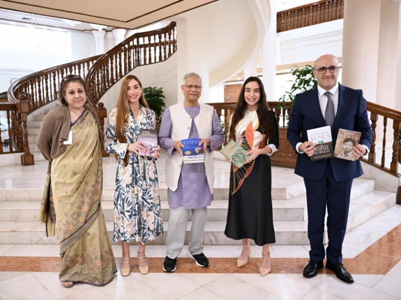 Leyla Aliyeva and Arzu Aliyeva meet with Chief Adviser of Bangladesh’s Interim Government in Dhaka