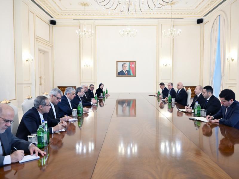 President Ilham Aliyev received delegation led by Iranian Foreign Minister