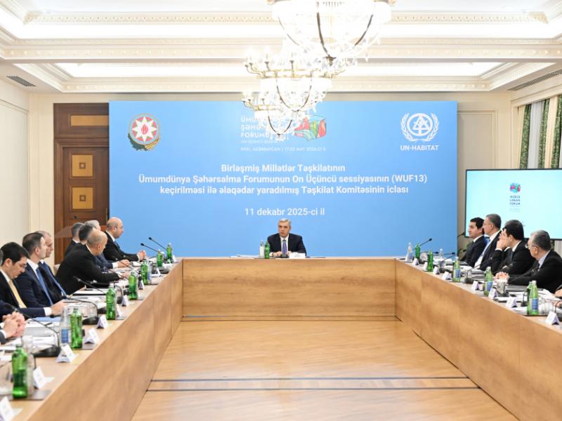 WUF13-ün təşkili ilə əlaqədar yaradılmış Təşkilat Komitəsinin növbəti iclası keçirilib