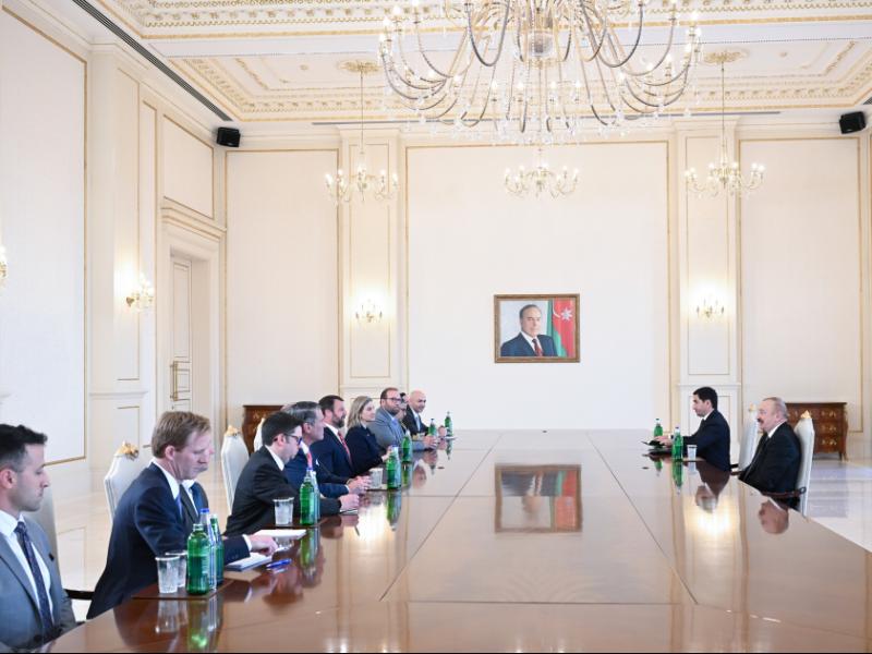 President of Azerbaijan Ilham Aliyev received U.S. delegation