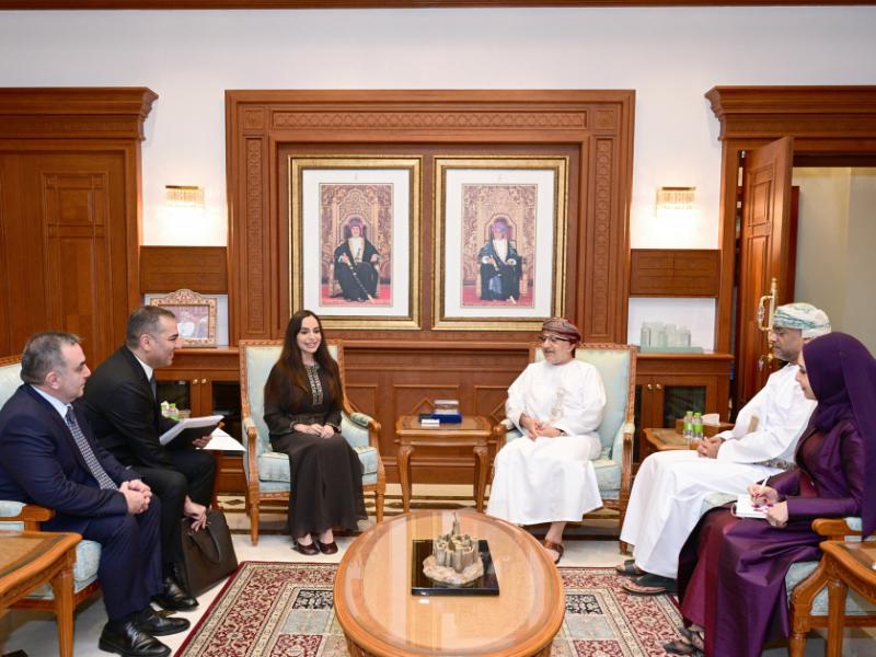 Heydər Əliyev Fondunun vitse-prezidenti Leyla Əliyeva Omanda səfərdədir