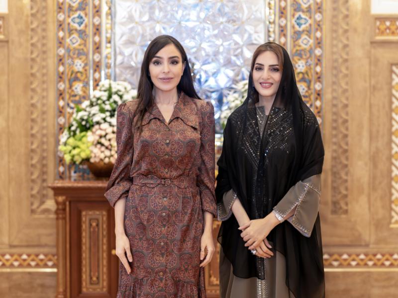 Vice-President of Heydar Aliyev Foundation Leyla Aliyeva meets with First Lady of Oman in Muscat