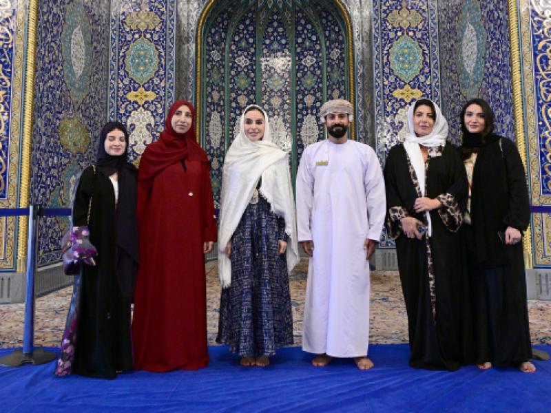 Leyla Əliyeva Maskatda Sultan Qabus Böyük Məscidini də ziyarət edib