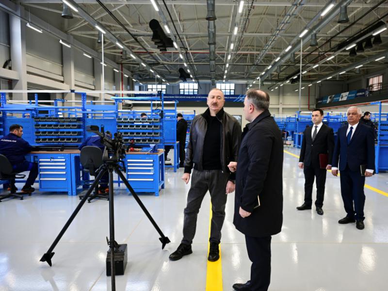 President Ilham Aliyev attended opening of Tartar Electromechanical Plant after reconstruction