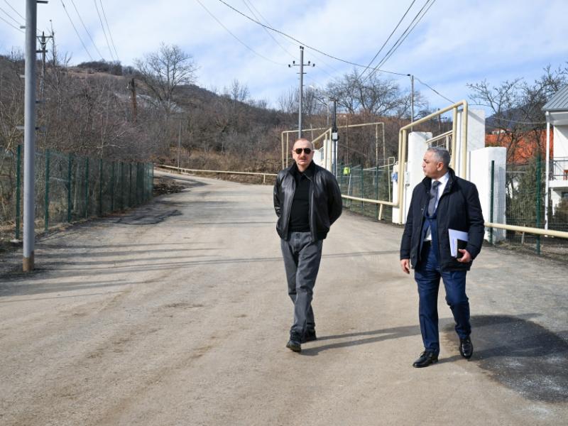 President Ilham Aliyev inspected reconstruction progress in Chapar Village, Aghdara district