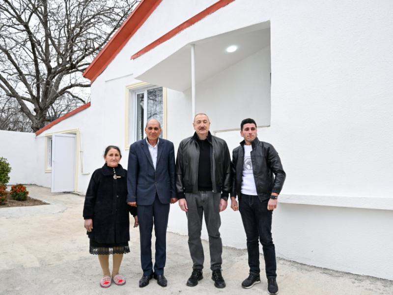 Prezident İlham Əliyev Ağdərə rayonunun Çıldıran kəndində görülmüş işlərlə tanış olub