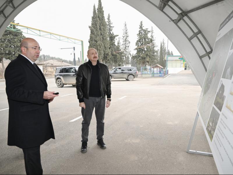 Prezident İlham Əliyev Ağdərə şəhərinin Baş planı ilə tanış olub