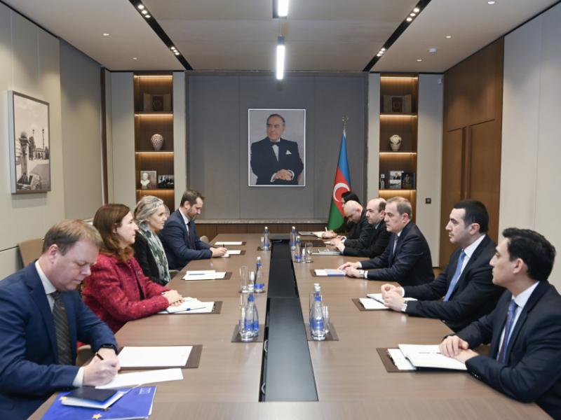 Azerbaijani FM briefs EU official on Azerbaijan-Armenia peace process