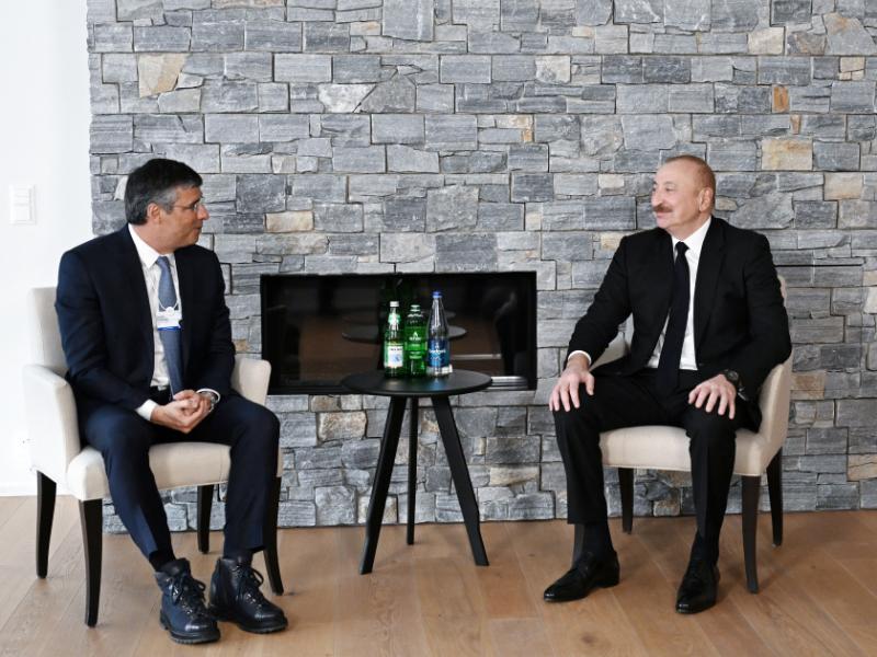 President Ilham Aliyev met with Chairman of Brazil’s BTG Pactual in Davos