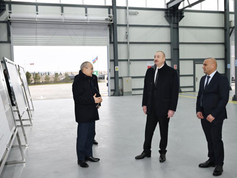 President Ilham Aliyev attended opening of mirror sheet production plant in Sumgayit Industrial Park