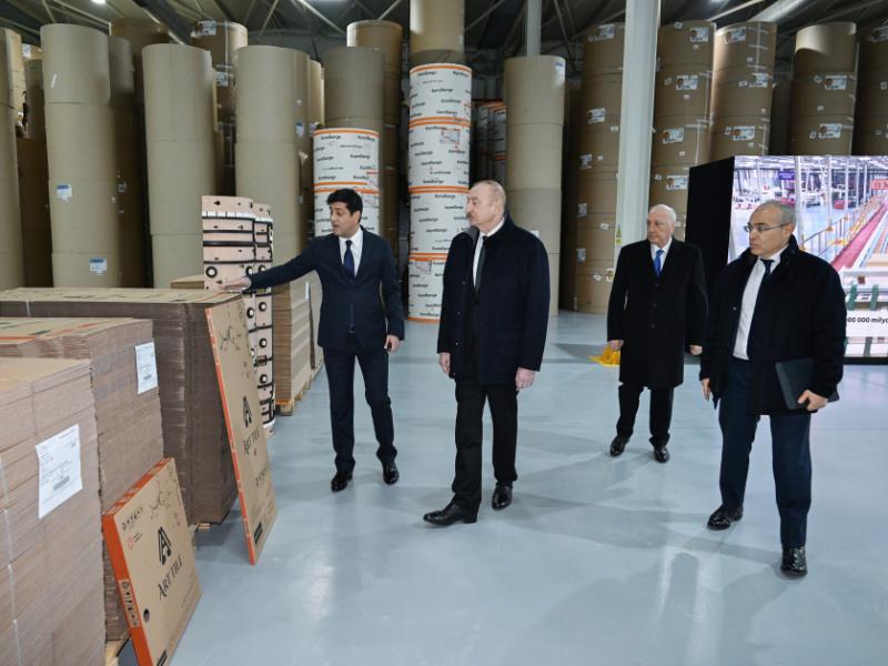 Cardboard and box packaging production facility inaugurated in Sumgayit Industrial Park