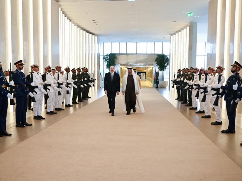 President Ilham Aliyev arrived in the United Arab Emirates