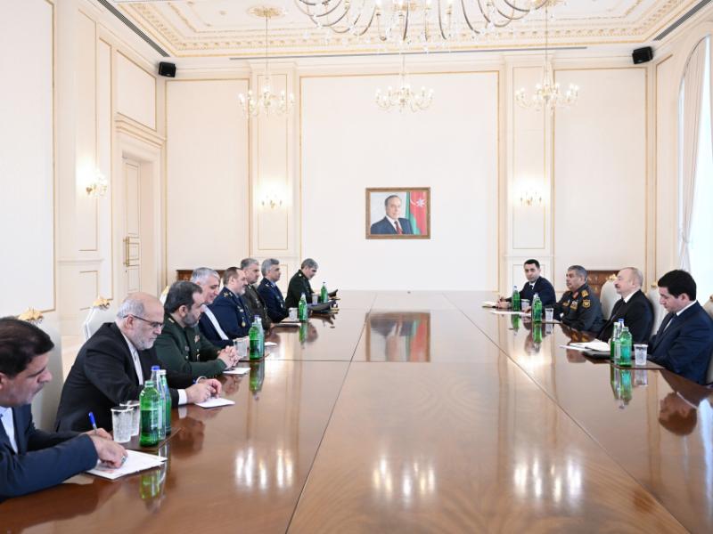 President Ilham Aliyev received Iranian delegation led by Minister of Defence and Armed Forces Logistics