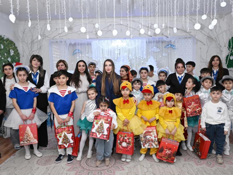 Leyla Aliyeva and Alena Aliyeva visit orphanage in Ganja