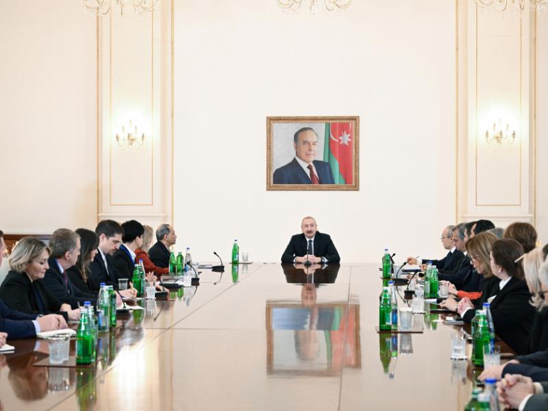 President Ilham Aliyev received delegation of the U.S. Chamber of Commerce