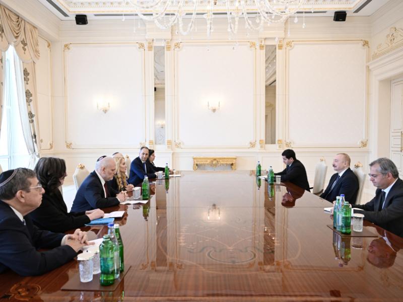 President Ilham Aliyev received delegation of Conference of Presidents of Major American Jewish Organizations