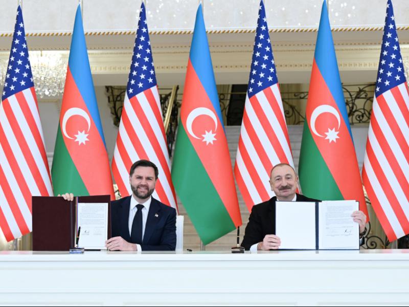 Baku hosted signing ceremony of “Charter on Strategic Partnership between the Government of the Republic of Azerbaijan and the Government of the United States of America”