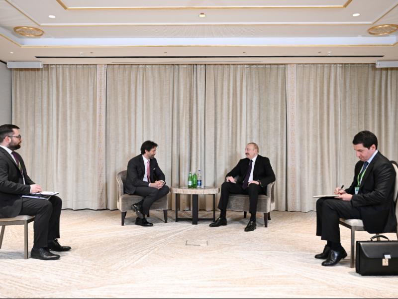 Prezident İlham Əliyev Münxendə Slovakiya Baş nazirinin müavini ilə görüşüb