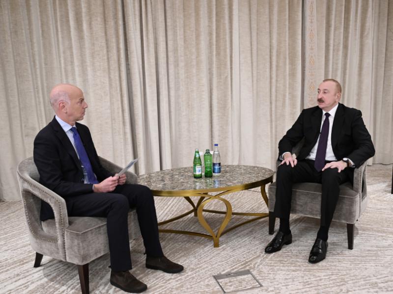 President Ilham Aliyev was interviewed by France 24 in Munich