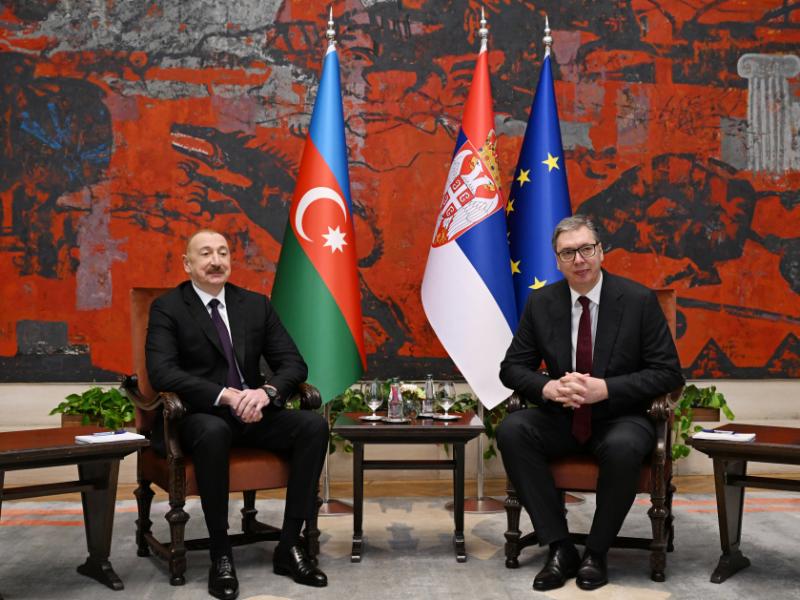 President Ilham Aliyev held one-on-one meeting with Serbian President Aleksandar Vučić in Belgrade