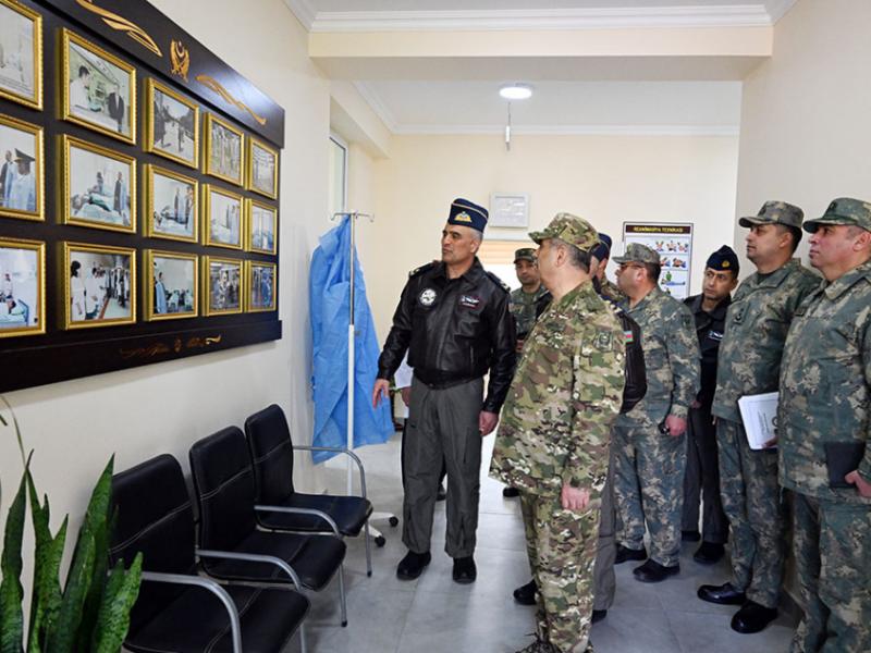 Azerbaijan's Minister of Defense visits Air Force Units