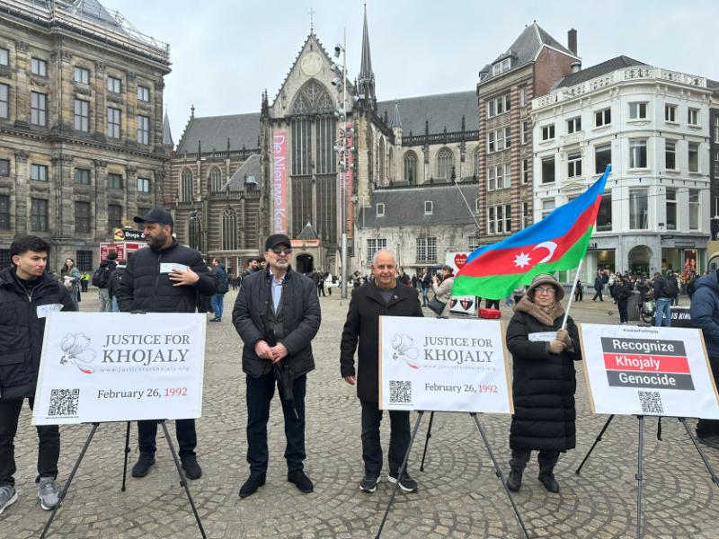 “Justice for Khojaly!” awareness campaign held in Amsterdam