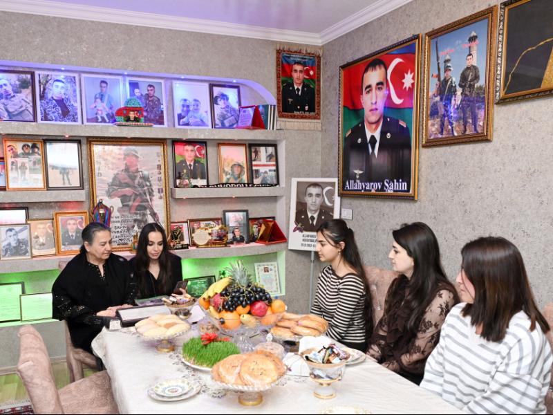 Leyla Aliyeva visits family of Hero of Patriotic War Shahin Allahyarov