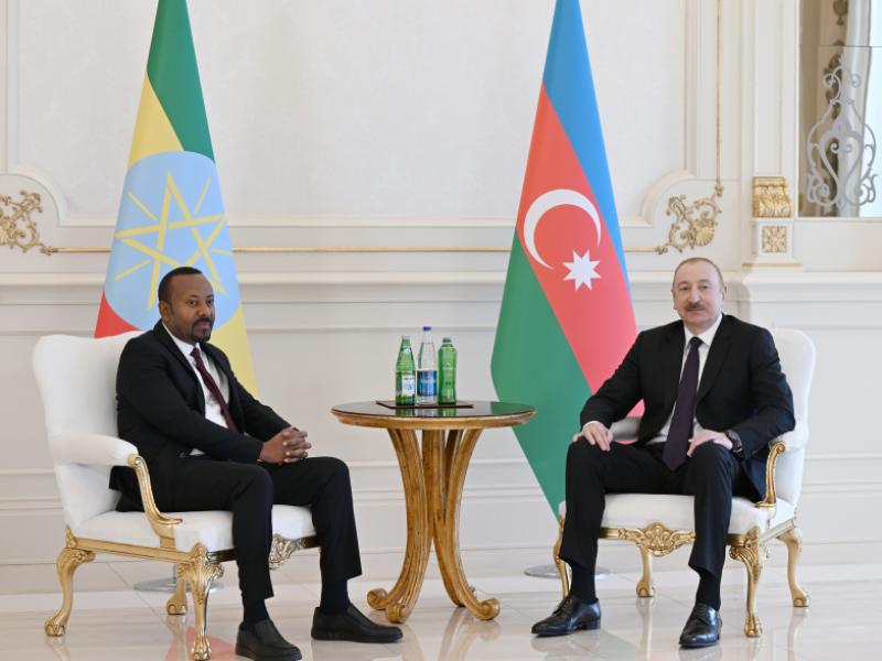 President Ilham Aliyev held one-on-one meeting with Prime Minister of Ethiopia