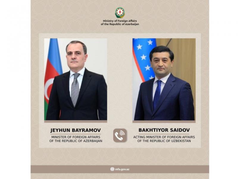 Azərbaycan XİN: Ceyhun Bayramov və Baxtiyor Saidov regiondakı gərginliyi müzakirə ediblər