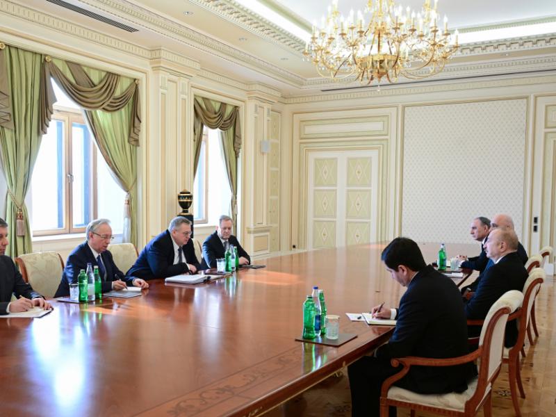 Президент Азербайджана Ильхам Алиев принял заместителя председателя Правительства Российской Федерации