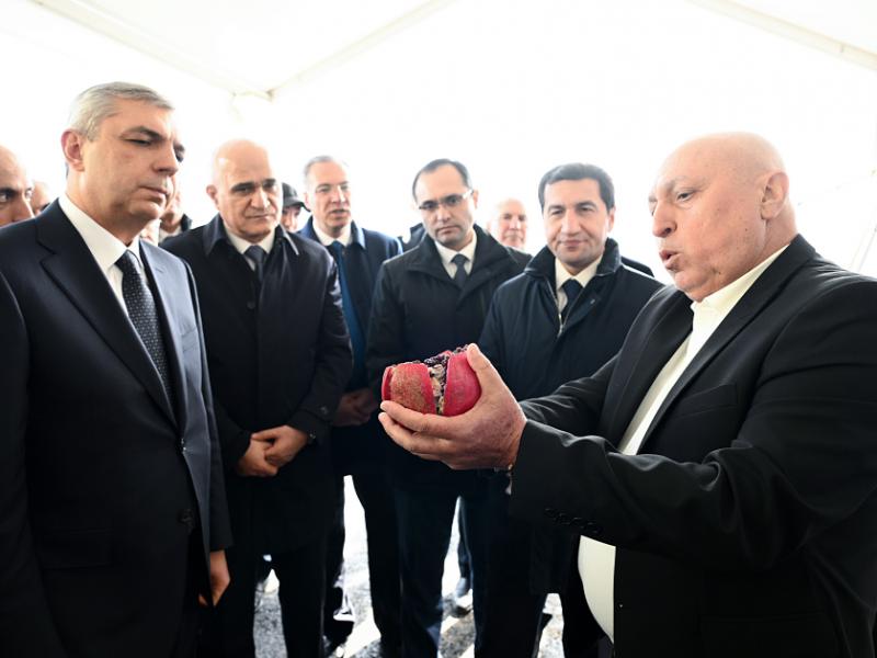 Coordination Headquarters members inspect horticulture facility in Khojavend