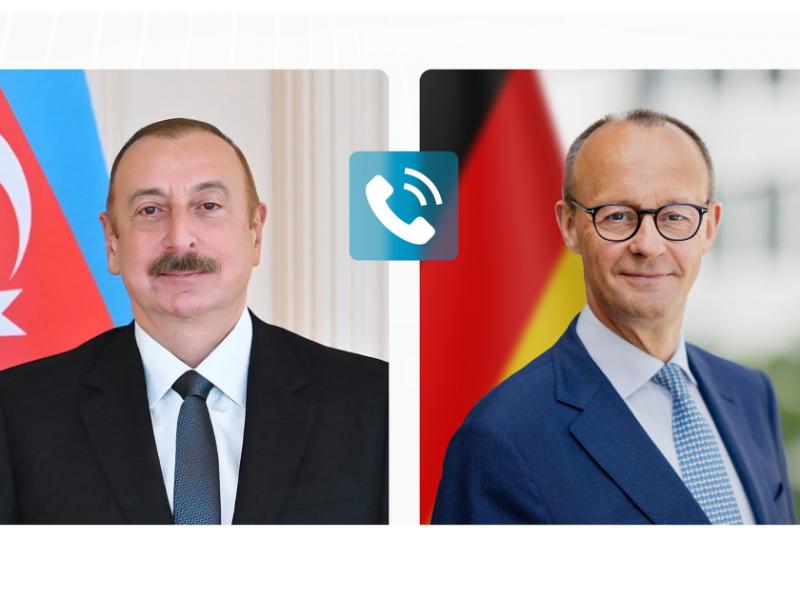 President Ilham Aliyev and German Chancellor hold phone talks