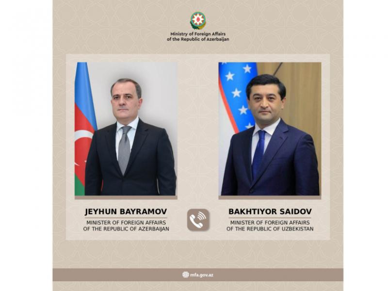 Azerbaijani and Uzbek FMs discuss situation in Middle East