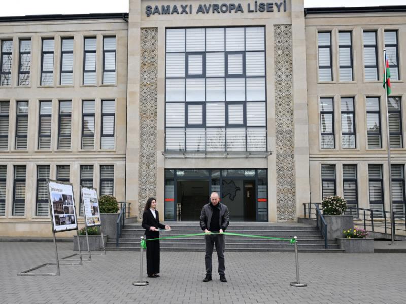 President Ilham Aliyev attended opening of new building of Shamakhi European Lyceum