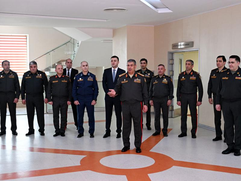 Azerbaijani Defense Ministry's leadership visits Military Hospital